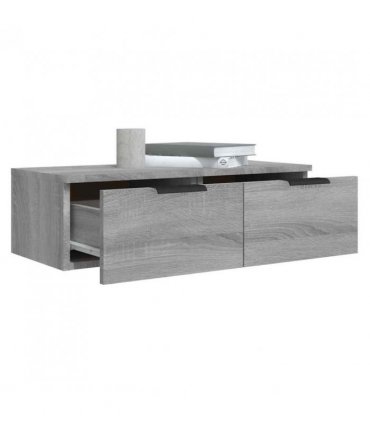 vidaXL Wall Cabinets 2 pcs Grey Sonoma 68x30x20 cm Engineered Wood