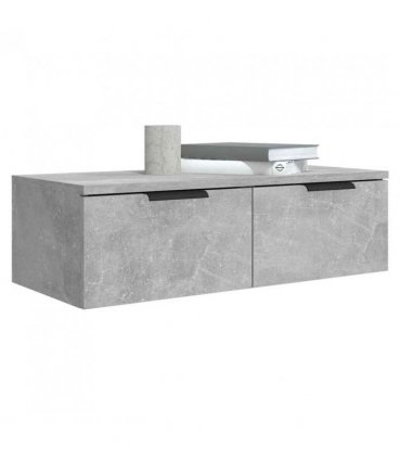 vidaXL Wall Cabinets 2 pcs Concrete Grey 68x30x20 cm Engineered Wood