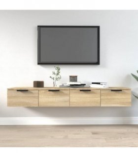 vidaXL Wall Cabinets 2 pcs Sonoma Oak 68x30x20 cm Engineered Wood