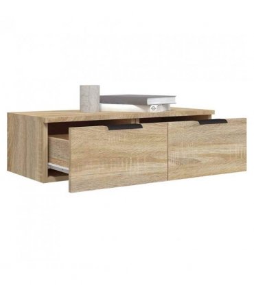 vidaXL Wall Cabinets 2 pcs Sonoma Oak 68x30x20 cm Engineered Wood