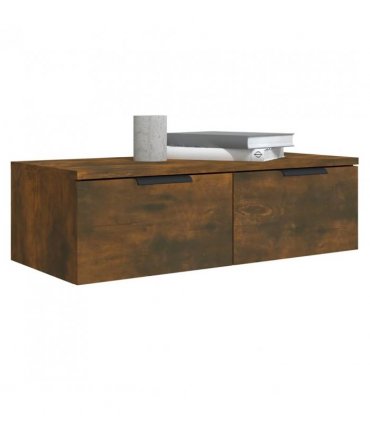 vidaXL Wall Cabinets 2 pcs Smoked Oak 68x30x20 cm Engineered Wood