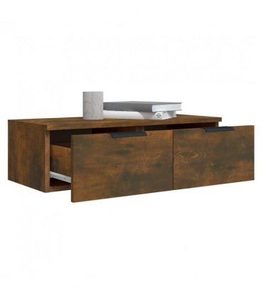 vidaXL Wall Cabinets 2 pcs Smoked Oak 68x30x20 cm Engineered Wood