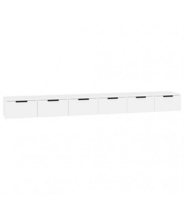vidaXL Wall Cabinets 2 pcs White 102x30x20 cm Engineered Wood