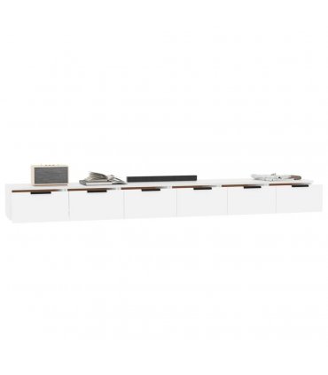 vidaXL Wall Cabinets 2 pcs White 102x30x20 cm Engineered Wood
