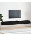 vidaXL Wall-mounted Cabinet 2 pcs Black Oak 102 x 30 x 20 cm