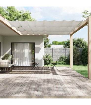 vidaXL Vertical Awning White 140x420 cm Oxford Fabric — Size: 140 x 420 cm