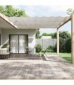 vidaXL Vertical Awning White 140x420 cm Oxford Fabric — Size: 140 x 420 cm