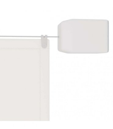 vidaXL Vertical Awning White 140x420 cm Oxford Fabric — Size: 140 x 420 cm