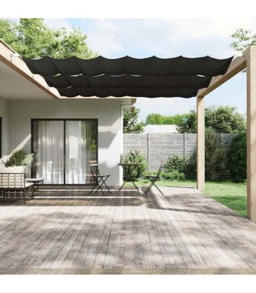 vidaXL Vertical Awning Anthracite 140x420 cm Oxford Fabric — Size: 140 x 420 cm