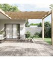 vidaXL Vertical Awning Taupe 140x800 cm Oxford Fabric — Size: 140 x 800 cm