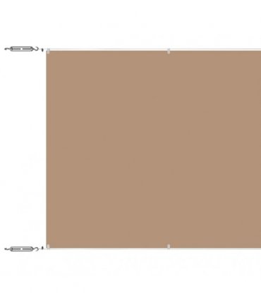vidaXL Vertical Awning Taupe 140x800 cm Oxford Fabric — Size: 140 x 800 cm