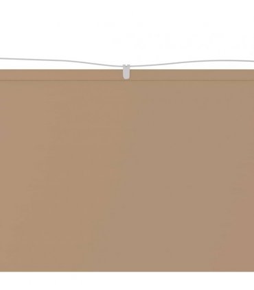 vidaXL Vertical Awning Taupe 140x800 cm Oxford Fabric — Size: 140 x 800 cm