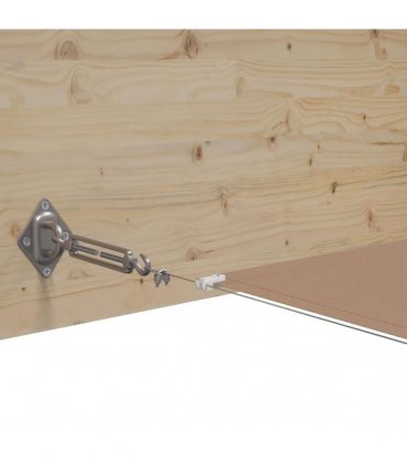 vidaXL Vertical Awning Taupe 140x800 cm Oxford Fabric — Size: 140 x 800 cm