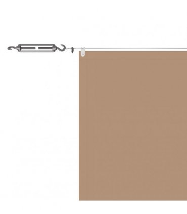 vidaXL Vertical Awning Taupe 140x800 cm Oxford Fabric — Size: 140 x 800 cm