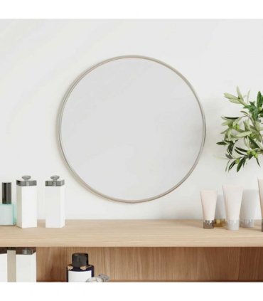 vidaXL Wall Mirror Silver Ø 30 cm Round