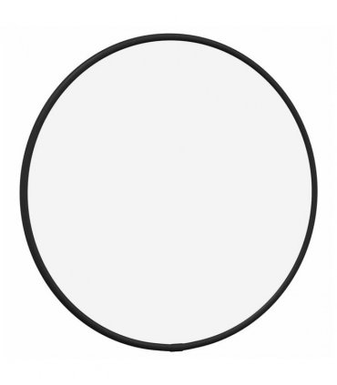 vidaXL Wall Mirror Black Ø 30 cm Round