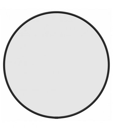 vidaXL Wall Mirror Black Ø 40 cm Round