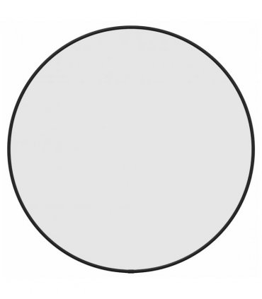 vidaXL Wall Mirror Black Ø 50 cm Round