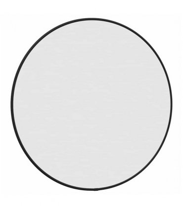 vidaXL Wall Mirror Black Ø 50 cm Round