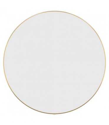 vidaXL Wall Mirror Gold Ø 60 cm Round