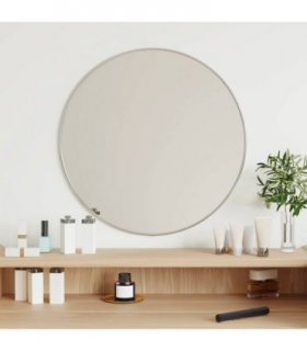 vidaXL Wall Mirror Silver Ø 50 cm Round