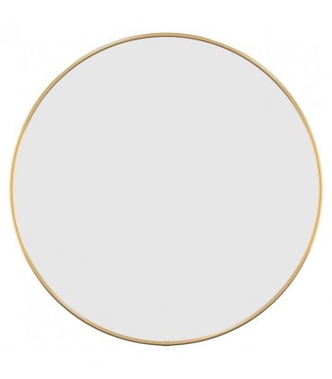 vidaXL Wall Mirror Gold Ø 50 cm Round