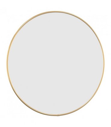 vidaXL Wall Mirror Gold Ø 50 cm Round