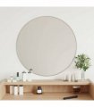 vidaXL Wall Mirror Silver Ø 60 cm Round