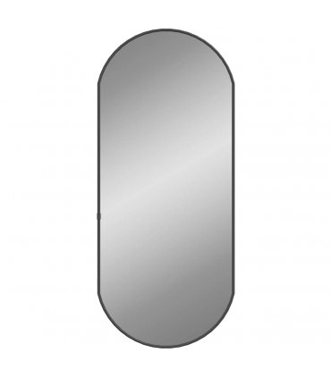 vidaXL Wall Mirror Black 70x30 cm Oval — Size: 70 x 30 cm
