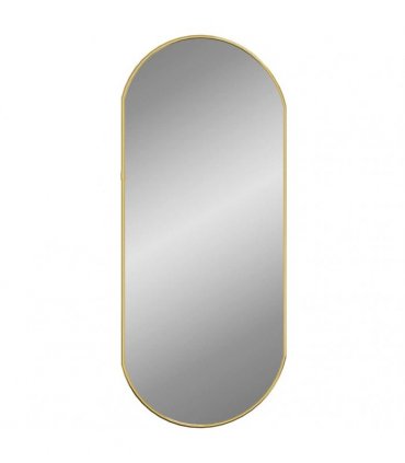 vidaXL Wall Mirror Gold 70x30 cm Oval — Size: 70 x 30 cm