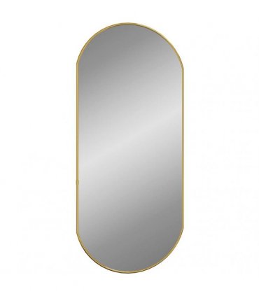 vidaXL Wall Mirror Gold 80x35 cm Oval — Size: 80 x 35 cm