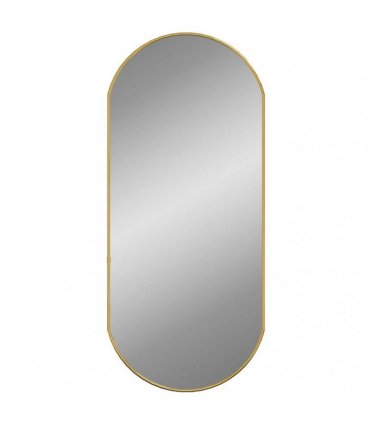 vidaXL Wall Mirror Gold 80x35 cm Oval — Size: 80 x 35 cm