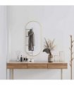 vidaXL Wall Mirror Gold 90x40 cm Oval — Size: 90 x 40 cm