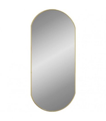 vidaXL Wall Mirror Gold 90x40 cm Oval — Size: 90 x 40 cm
