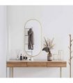 vidaXL Wall Mirror Gold 100x45 cm Oval — Size: 100 x 45 cm