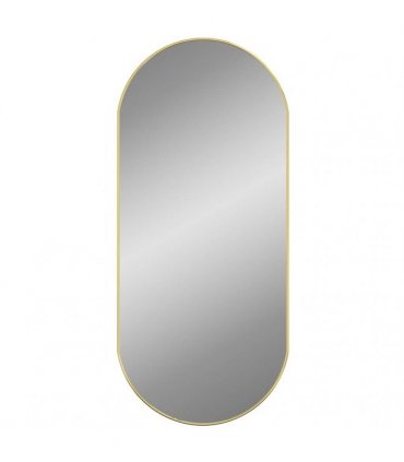 vidaXL Wall Mirror Gold 100x45 cm Oval — Size: 100 x 45 cm