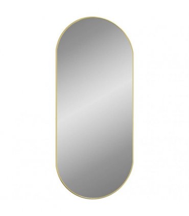 vidaXL Wall Mirror Gold 100x45 cm Oval — Size: 100 x 45 cm