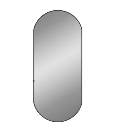 vidaXL Wall Mirror Black 80x35 cm Oval — Size: 80 x 35 cm