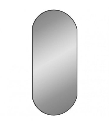 vidaXL Wall Mirror Black 80x35 cm Oval — Size: 80 x 35 cm