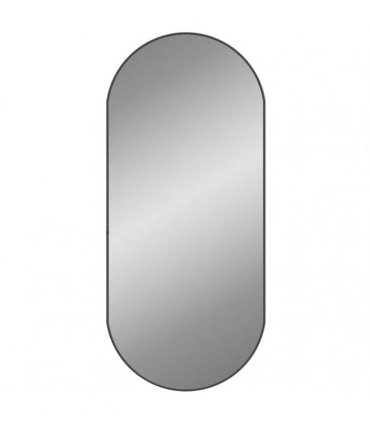 vidaXL Wall Mirror Black 100x45 cm Oval — Size: 100 x 45 cm