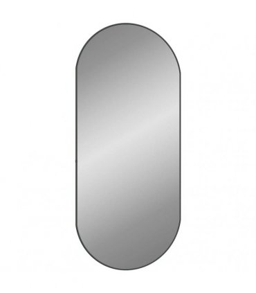 vidaXL Wall Mirror Black 100x45 cm Oval — Size: 100 x 45 cm