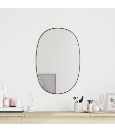 vidaXL Wall Mirror Black 50x35 cm — Size: 50 x 35 cm