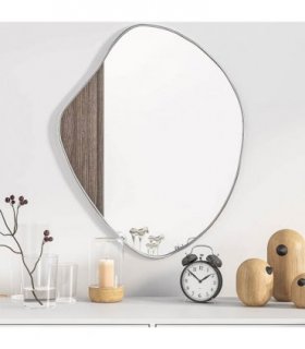 vidaXL Wall Mirror Silver 60x50 cm — Size: 60 x 50 cm