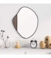 vidaXL Wall Mirror Black 50x40 cm — Size: 50 x 40 cm