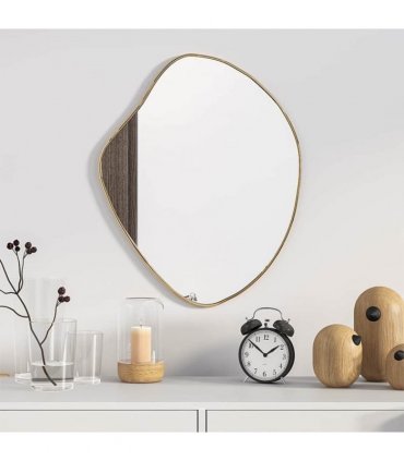 vidaXL Wall Mirror Gold 50x40 cm — Size: 50 x 40 cm