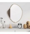 vidaXL Wall Mirror Gold 50x40 cm — Size: 50 x 40 cm