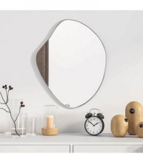 vidaXL Wall Mirror Silver 50x40 cm — Size: 50 x 40 cm