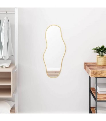 vidaXL Wall Mirror Gold 70x30 cm — Size: 70 x 30 cm