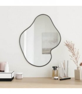 vidaXL Wall Mirror Black 50x40 cm — Size: 50 x 40 cm — V0671954619