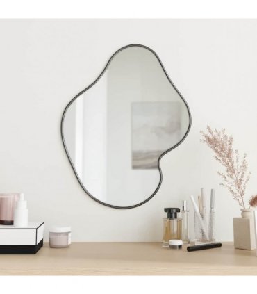 vidaXL Wall Mirror Black 50x40 cm — Size: 50 x 40 cm — V0671954619